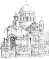 Urals Temple 
(pencil, 2006)