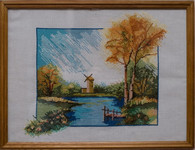 You Was Born in Storm 
(cross-stitch)