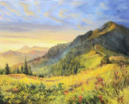 Горы 
(холст 50 х 40 см, масло; 2015 год)