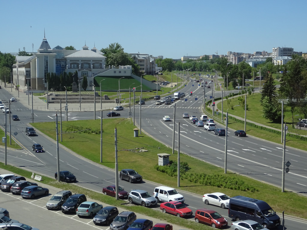 Frunze Square with Poles Forest