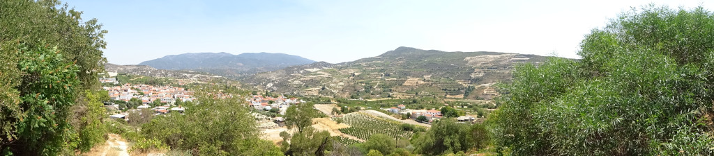 Green Panorama of Dry Cyprus