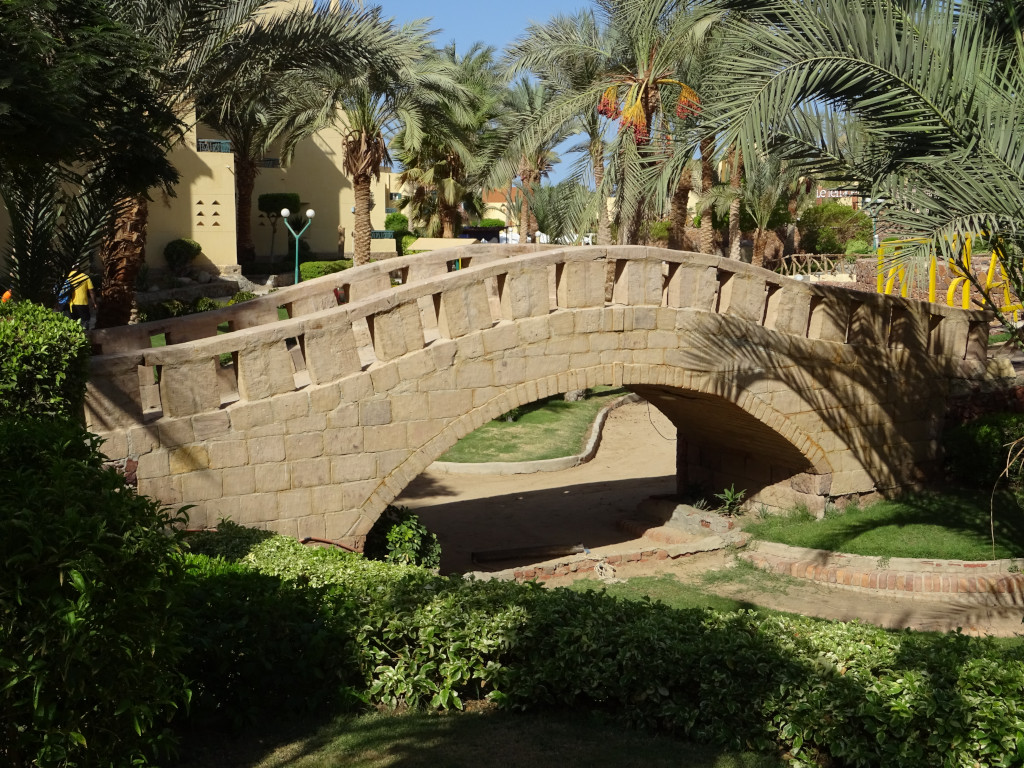Humpback Bridge in the Egyptian Oasis Humpback Bridge in the Egyptian Oasis