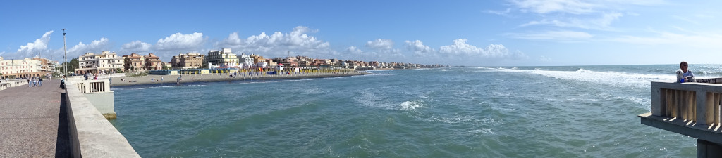 Lido di Ostia on the Shore of the Tyrrhenian Sea