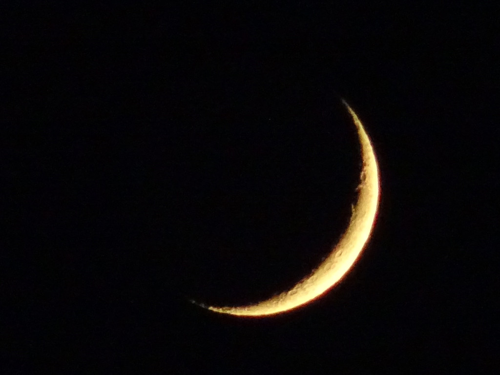 Moon Lit by the Sun