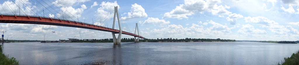 Murom Bridge over the Oka Panorama