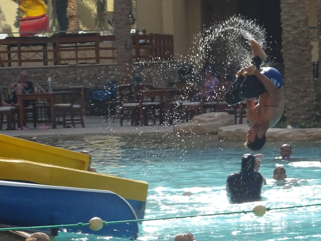 Salto from a Water Slide