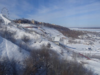 Горнолыжный спуск к Волге