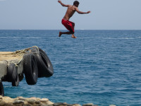 Tightrope Walker on the Red Sea