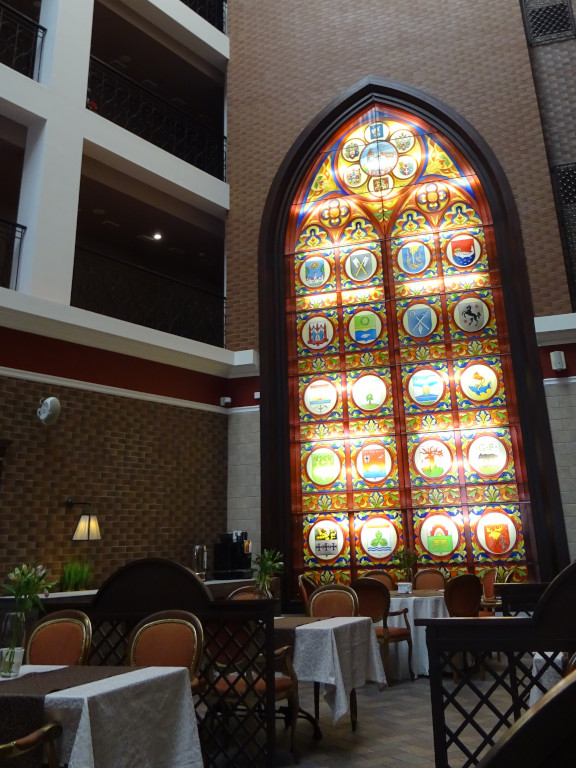 Витраж ресторана Hofburg