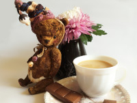 Three Сhocolates Bear 
(toy by the “teddy” technology, ~15 cm)