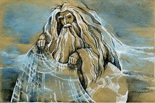 The Crab That Played with the Sea (5) 
(frames for the movie after R. Kipling)
