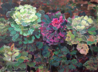 Decorative Cabbage 
(paper, tempera, acrylic)