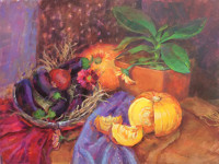 Feeling of Autumn 
(paper, tempera, acrylic)