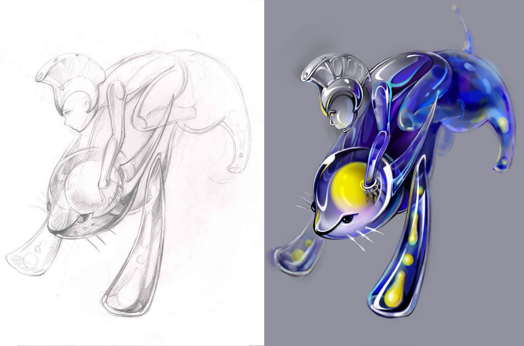 Game Characters. Charait Race. Cavalry