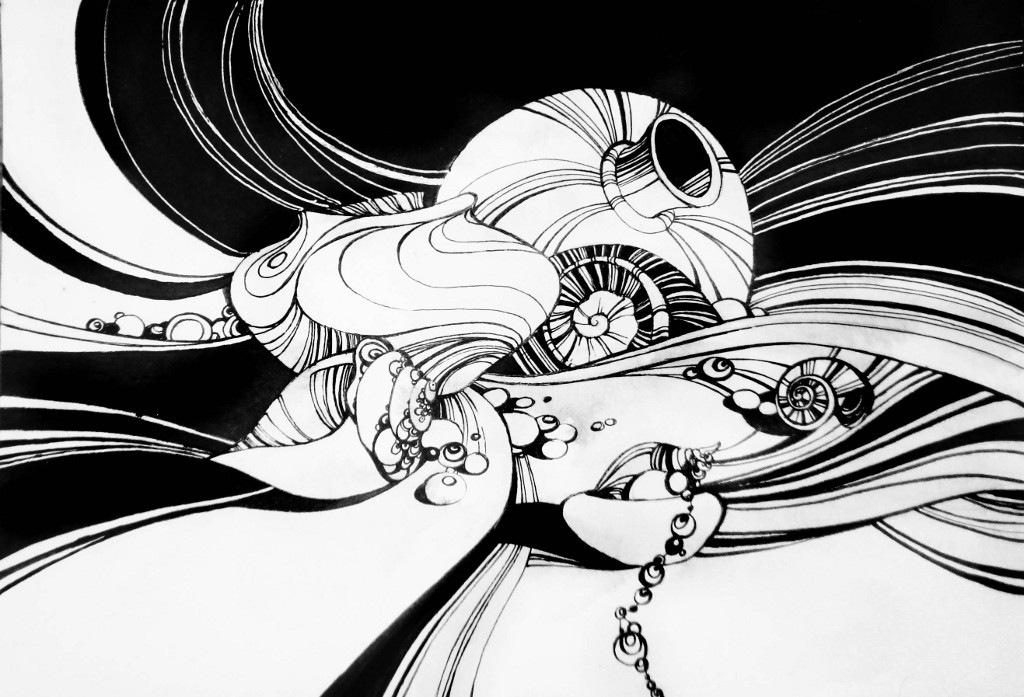 Marine Still-Life 
(paper, ink)