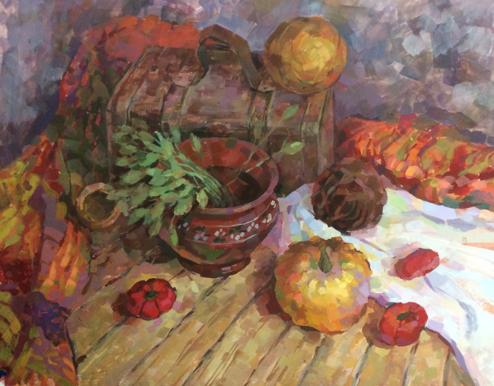 November 
(paper, tempera, acrylic)