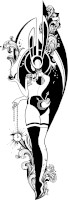 Rabbit Lady with a Clock