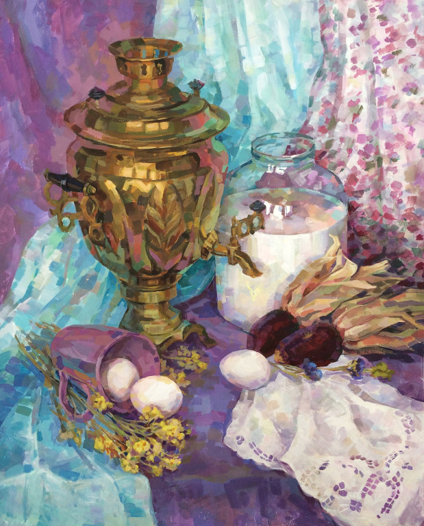 Taste of White 
(paper, tempera, acrylic)