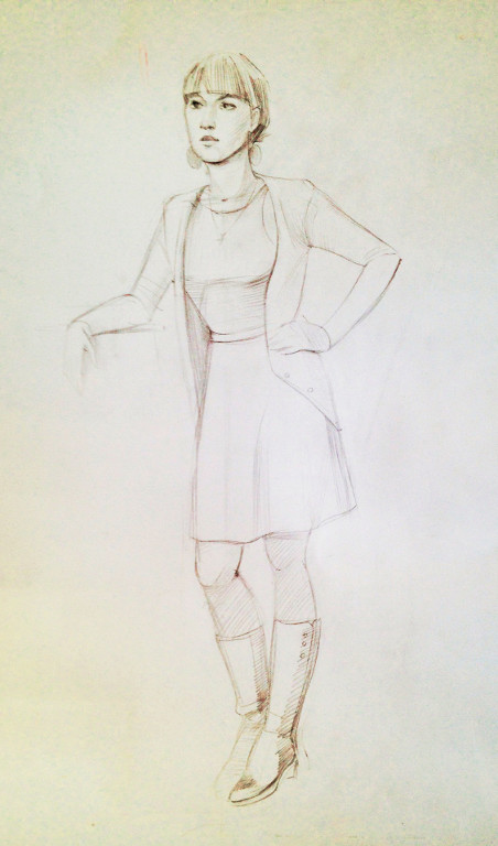 Tatiana's Sketch 
(paper, pencil)