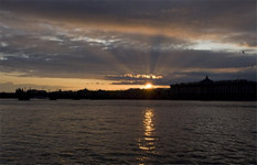 Sunset in Saint Petersburg