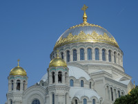 Domes of the Naval Cathedral in the Sun