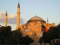 Evening Hagia Sophia (Istanbul, Turkey)