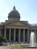 Kazan Cathedral with the Fountain