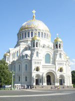 Kronstadt Naval Cathedral on a Sunny Day