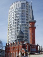 Mosque and Skyscraper