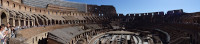 Panorama of the Colosseum Inside