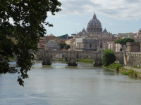Tiber and Saint Peter's Basilica