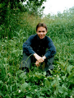2001.06.dd In the grass of Vladimir gardens.