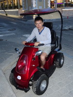 2019.06.01 Behind the wheel of a nice city quad bike (supposedly an electric one).
