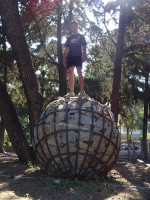 2019.06.07 The king not of the mountain but of the ball made of stones in steel hoops.