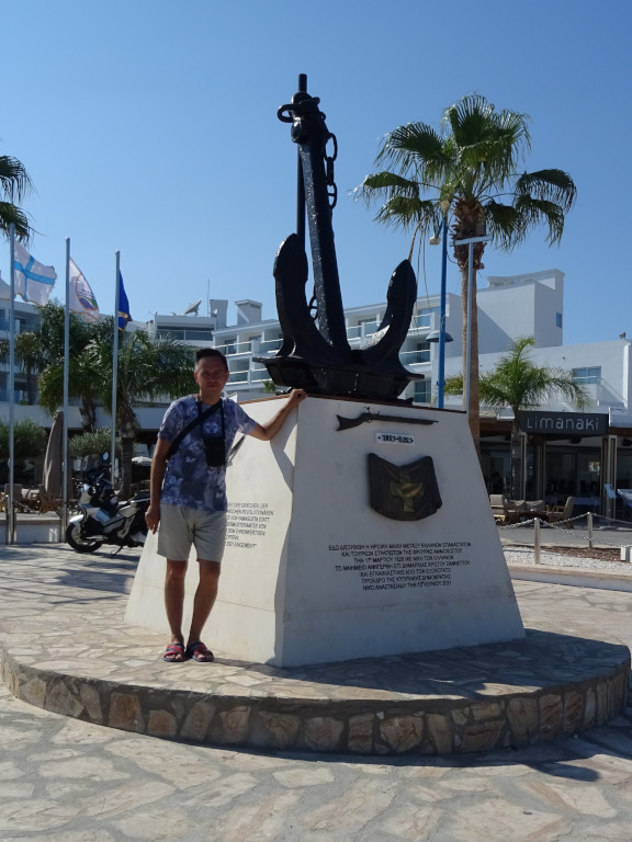 2021.07.27 At the “anchor” monument to the heroic and victorious battle of the Greek revolutionaries against the Turkish soldiers of the Famagusta Guard on March 17, 1826.