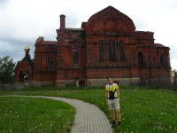 2022.06.05 At the severe Trinity Cathedral (more precisely, Holy Trinity Cathedral) built in 1913 not far from the walls of Yuiev [Polsky] Kremlin.
