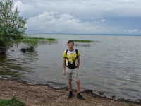 2022.06.05 On the shore of a shallow (at least near the shore) but vast lake Plescheevo, that is in the town of Pereslavl-Zalessky, in the Yaroslavl region, Russia.