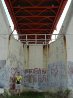 2022.06.10 Even such a declaration of love (under the Murom Bridge) is better than nothing, and much better than the opposite… Make love, not war!