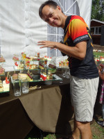 2022.07.15 At the celebration of the 33rd (!) anniversary of the “Inreco LAN” company the buffet table was so delicious that I had to grab it! 😋