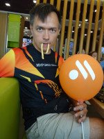 2022.07.17 The saber-toothed tiger seems to be hinting, “It's delicious, period!” (it is the name of the Russian McDonald's fake).