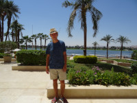 2022.08.21 Steigenberger Resort Achti 5* on the bank of the blue Nile in Luxor (Egypt): I have stepped out into the sun from the air-conditioned building for the photography only.