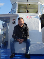 2022.09.11 На носу муромского теплохода, «прогуливающего» нас (сотрудников фирмы «Инрэко ЛАН» и их близких) по Оке.