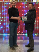 Встреча с автором книги «Владимир пешком» Михаилом Языниным для получения его автографа прямо в книге.