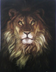 Lion 
(canvas of 60 x 80 cm, oil painting; year of 2015)