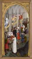 7 таинств (7 sacramenten), левая (1-я) часть триптиха © 1445 – 1450 Рогир ван дер Вейден (Rogier van der Weyden)