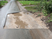 Вырез в асфальте после ремонта на Восточной улице