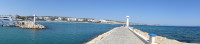 Панорама бухты айя-напского порта (Λιμανάκι Αγίας Νάπας). Это не горизонт завален, а очертания берега такие. 😛