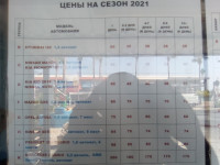 Цены на аренду автомобилей на Кипре (Κύπρος), конкретно в Айя-Напе (Αγία Νάπα), 28 июля 2021 года. Мы в результате взяли малолитражку “Hyundai i20” за 30 €/день на 4 дня, то есть за 120 € (10423,49 ₽ по тогдашнему курсу 86,8624 ₽/€ от 30 июля 2021 года).