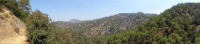 Панорама кипрских гор Троодос (Τρόοδος).