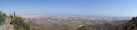 Панорама с горы Креста (Σταυροβούνι), на вершине которой (750 метров) расположен одноимённый Крестовоздвиженский монастырь (Μονή Σταυροβουνίου).